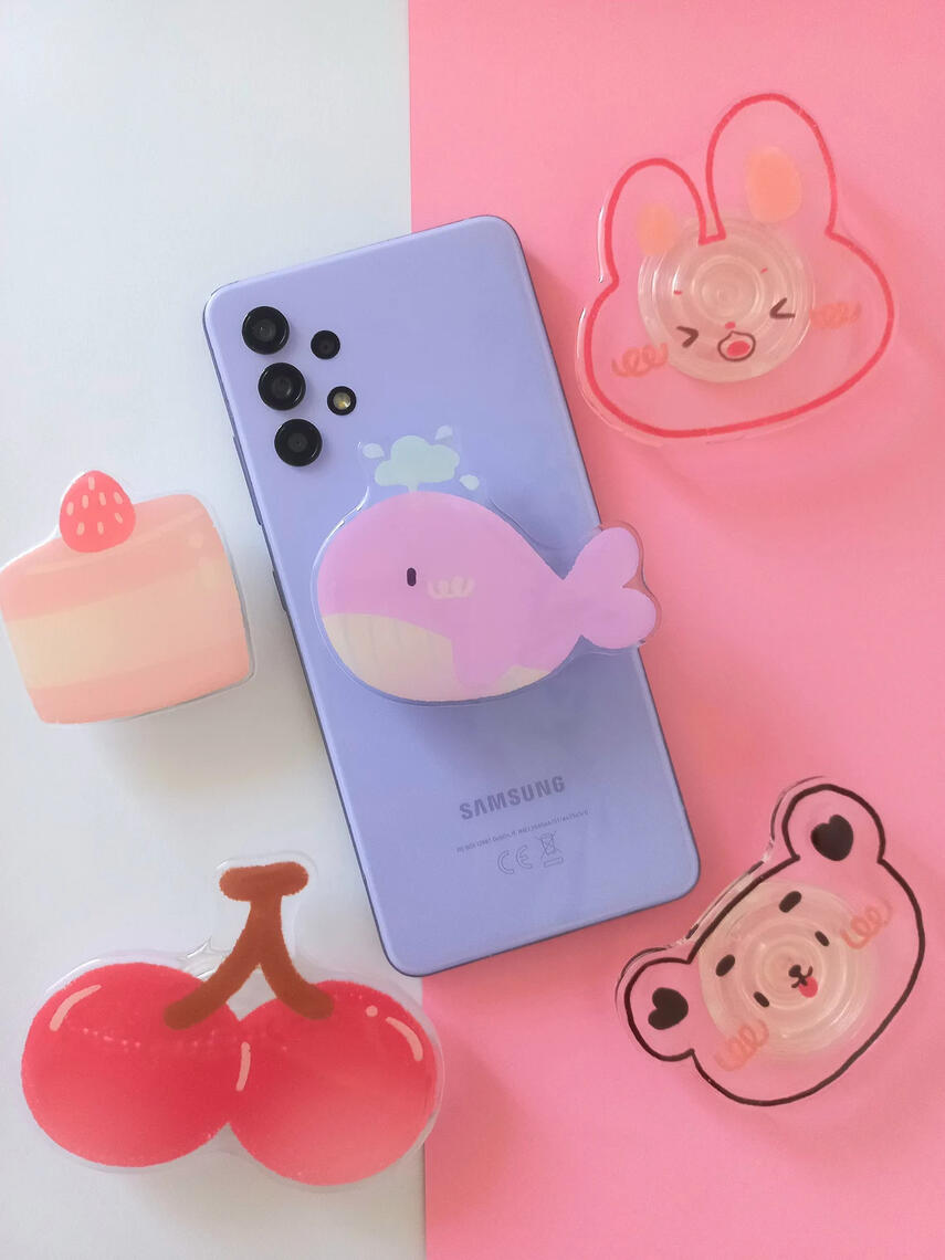 bunny and bear phone grips